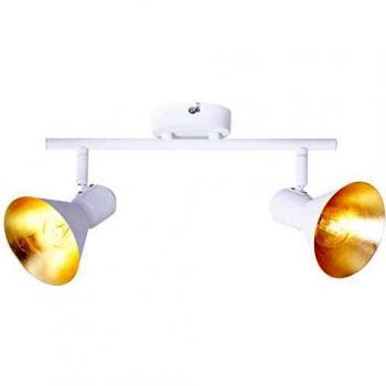 Soffitto Brilliante Azteca 43 cm Bianco-Oro LED