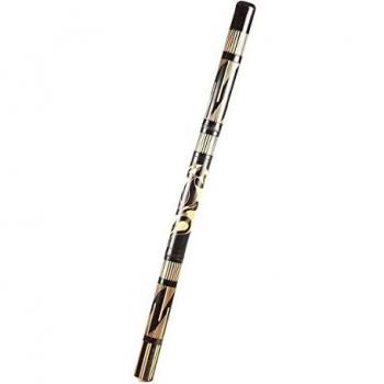 Didgeridoo Bambus Holz Aborigini bemalt geschnitzt Instrument fair Gecko Schildkröte Dot Painting