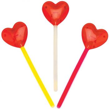Magical Heartlight Glow Stick Magic Wands (Pack of 3)