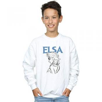 Disney Frozen Boy's Elsa Illustration Sweater (White)