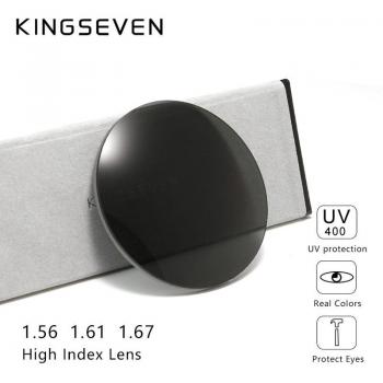 KINGSEVEN Aspheric Optical Lenses Myopia Presbyopia Gray Brown 1.56