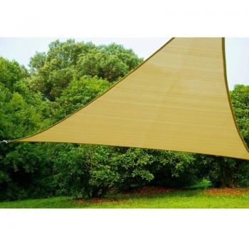 Polietilene Beige Tenda a Vela Triangolare 500x500x500 cm (Bauer)