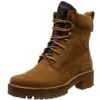 Timberland Courmayeur Valley Y, Botas para Mujer, Marrón (Nubuck)