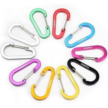 GALAFIRE 10‑Piece Al‑Alloy Hook Set – 6 cm (2 ¾″) D‑