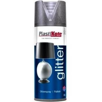 Plastikote Glitter Effect Aerosol Spray Paint 400ml Silver