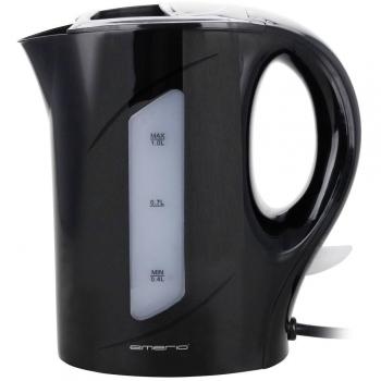Emerio Wasserkocher EMERIO WK-121616.1 Wasserkocher kabelgebunden Schwarz Fassungsvermögen, 1.00 l, 900 W