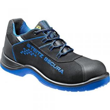 Steitz Secura 3 SF Sicherheits‑Halbschuhe – ESD & ISO 20345 (Schwarz/Blau)