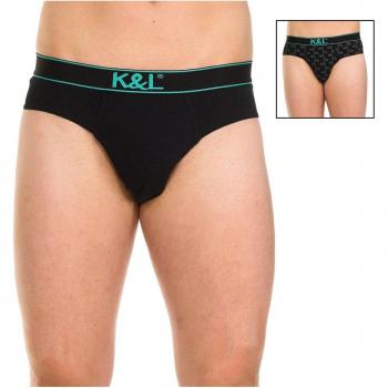 Kisses & Love Men's Black Slips Pack of 2