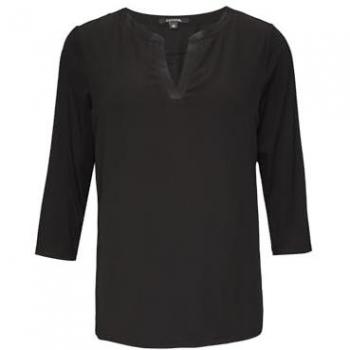 Comma Langarmshirt, mit V-Ausschnitt