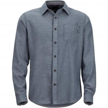 Marmot Herren Langarmshirt Hobson Midweight Flanell, Dunkel Indigo Heather, XXL