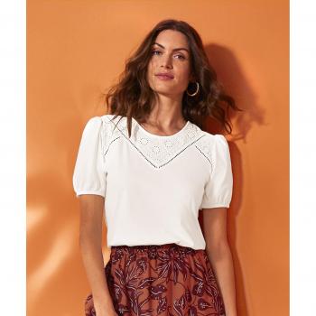 Damart Kids’ Puff Sleeve Cotton Top (Size 18–20)