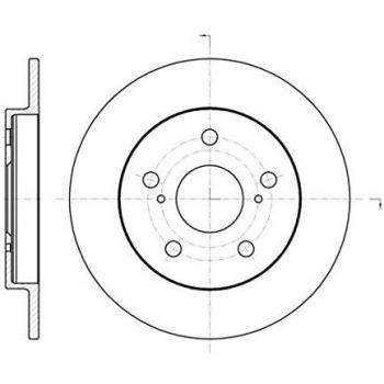 Disque de frein complet 259 mm, REMSA 61074.00 – pour Toyota Auris 5 portes et Corolla IX