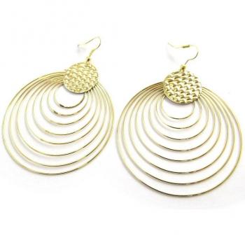 Les Trésors De Lily Geometric Gold Earrings