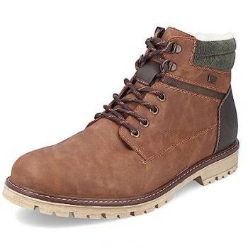 Botas de vestir marrón oscuro con cordones