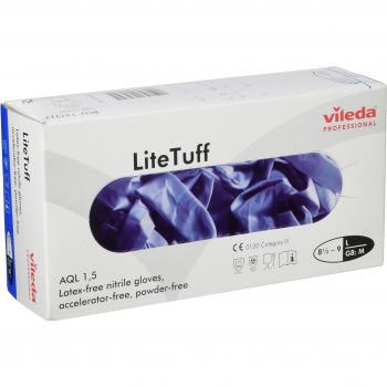 Paquete de 100 Guantes Nitrilo Vileda Litetuff Tamaño G