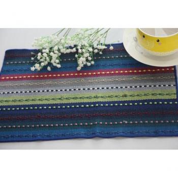 Colorful Stripes Cotton Placemat and Napkin Set