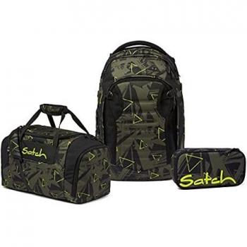 Satch Match Schulrucksack Set 3tlg. mit Sporttasche und Schlamperbox