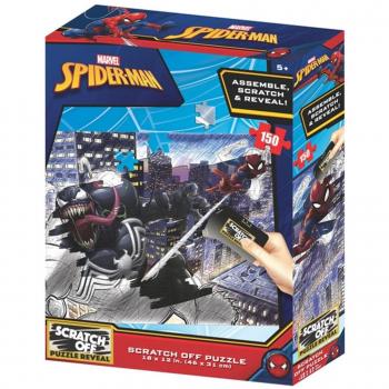 Puzzle para rascar prime 3d marvel spiderman vs venom 150 piezas