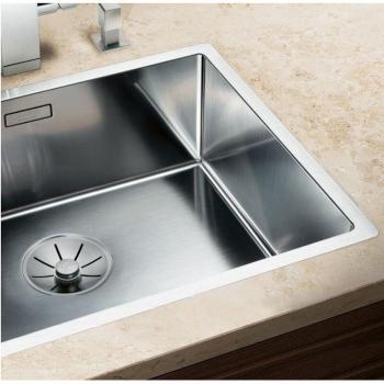 Évier Blanco Claron 500-IF en inox soyeux, 54 x 44 cm, sans télécommande de vidange