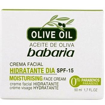 Babaria Anti-Aging Gesichtscreme Olivenöl, Sonnenschutz SPF 15 (50 ml)