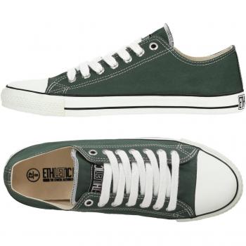 Grün‑Weißer Reseda‑Classic LoCut – Veganes Schuhwerk aus Bio‑Baumwolle, 37
