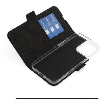 Wave BookCase Cover – Apple iPhone 16 Pro Max, MagSafe, Schwarz