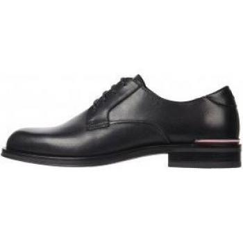 Mocasines Elegantes de Piel Negra Tommy Hilfiger para Hombre