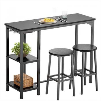 Juego de Muebles Bealife: Mesa Alta y 2 Taburetes
