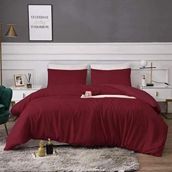 Hypoallergenic Quilt Cover Set, Double, Red