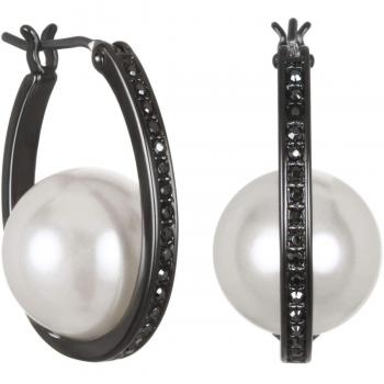 Karl Lagerfeld Schmuck „Pave & Pearl“ Damenohren – Basismetall