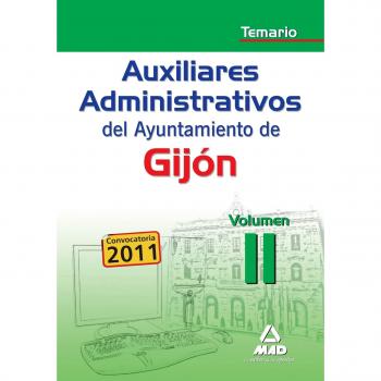 Auxiliares Administrativos, Ayuntamiento de Gijón. Temario (Tapa blanda).