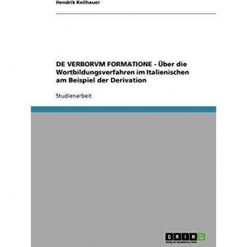DE VERBORVM FORMATIONE