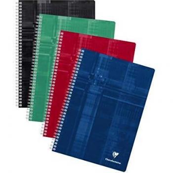 Clairefontaine Spiralheft A4 kariert 112 Blatt assortiert