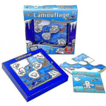 Puzzle PolarIQ: Desafío Infantil con Camuflaje de Oso y Juego Inteligente