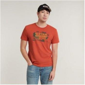 Camiseta Sostenible G-Star Framed Palm Originals Roja (XXS)