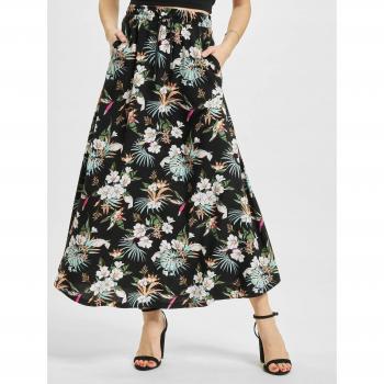 Falda Urbana Viscosa Midi Talla Grande – Versatilidad Tropical