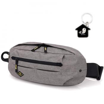 BONSYL Sac de Poitrine de Loisir Gris