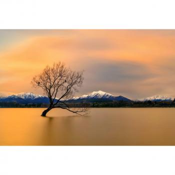 Photo‑Art HUA ZHU: Morgenglühendes Panorama – Papermoon