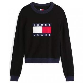 Pullover Tommy Jeans in Stile Navy, Rosso, Nero e Bianco