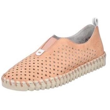 Rieker Flache Slipper Orange Damen 38