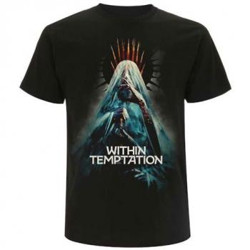 Within Temptation: Bleed Out Veil Schwarzes T-Shirt L – 100 % Baumwolle, Jersey