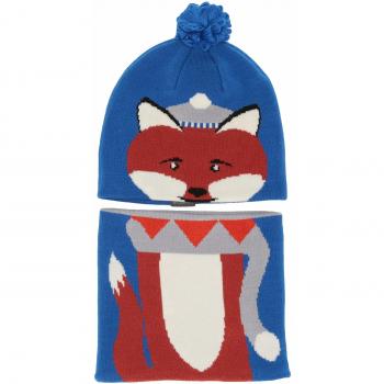Columbia Ensemble Bonnet et Tour du Cou Enfant, Super Blue Fox, FR Unique