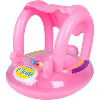 Inflatable Baby Pool Float with Shade