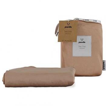 Panda Fitted Sheet 100% Bamboo Vintage Pink EU Single