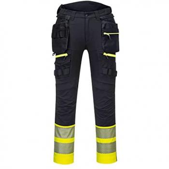 Pantalon DX4 Hauteur Visibilité 58 (FR) / 48 (UK) – Noir et Jaune