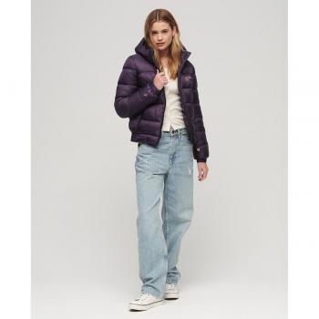 Giacca Sportiva Trapuntata Superdry Viola