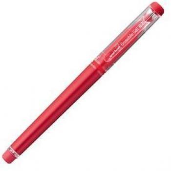 Bolígrafo gel Uni-ball borrable 0,7mm rojo