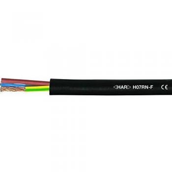 Helukabel Cavo in gomma H07RN-F 5 x 2.5 mm² Nero 25 m