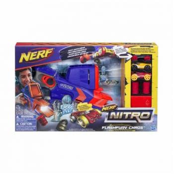 Pistola Nerf FlashFury Nitro – Dardos y Laser Todos los Juguetes