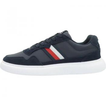 Sneakers in Pelle Leggera Tommy Hilfiger Blu per Uomo